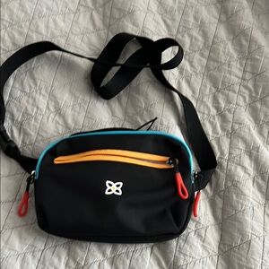 Sherpani Black and Orange Crossbody Bag